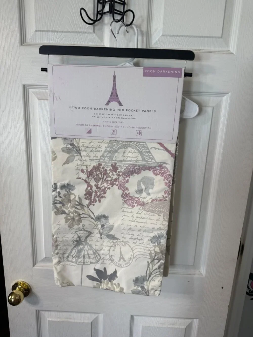 NEW Nanette Lepore Kids Paris Delight Room Darkening Curtains – 2 Panels – 38” x